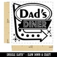thumbnail image 2 of Dad's Retro Diner Sign with Arrow Self-Inking Rubber Stamp Ink Stamper - Fuchsia Ink - Small 1 Inch, 2 of 7