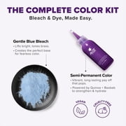 Splat Original Complete Kit, Unisex Semi-Permanent Hair Dye with Bleach, Lusty Lavender