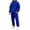 Blue-40914LL, variant on Fleece Men's Hoodie Tracksuit 2 Pieces Set Solid Color Hoodie with Cuffed Jogger Sweatpants Fall Winter Warm Mens Track Suits 2 Piece Set Beige L