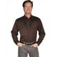 Scully P-634-CHO-L Chemise Western Homme - Chocolate&44; Grande – image 1 sur 2
