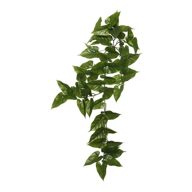Vickerman 36" Contemporary Fabric Artificial Anthura Hanging Bush in Green