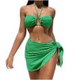 thumbnail image 1 of Bikinis Sets for Women Womens Comfortable And Fashionable Solid Color Split Sexy Swimsuit Set, 1 of 1