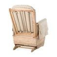 thumbnail image 4 of Foundations SafeRocker Standard Glider Nursery Rocking Chair, Wood Base, Easy-to-Clean Vinyl, Tan, 4 of 5