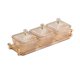 thumbnail image 2 of Plato de frutos secos Caja de almacenamiento de alimentos fácil de mover para cocina de regalo navideño KTV ámbar, 2 of 8