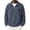 Navy, variant on Fmbrln Mens Corduroy Quarter Zip Sweatshirt Stand Collar Long Sleeve Solid Color Shirts Fall Winter Fashion Pullover Tops with Chest Patch Label Navy M