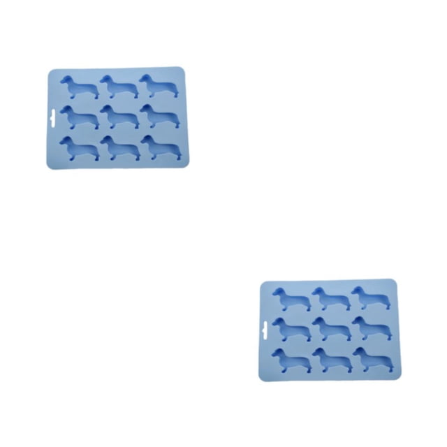 VONKY Cold And High Temperature Resistance Dachshund For All Baking Needs Suitable For Dachshund Candy Molds Blue 2Set