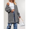 thumbnail image 6 of Women'S Long Cardigan Sweaters Open Front Oversized Duster for Women Gray S, 6 of 10