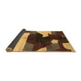 thumbnail image 2 of Ahgly Company Indoor Square Abstract Brown Modern Area Rugs, 4' Square, 2 of 4