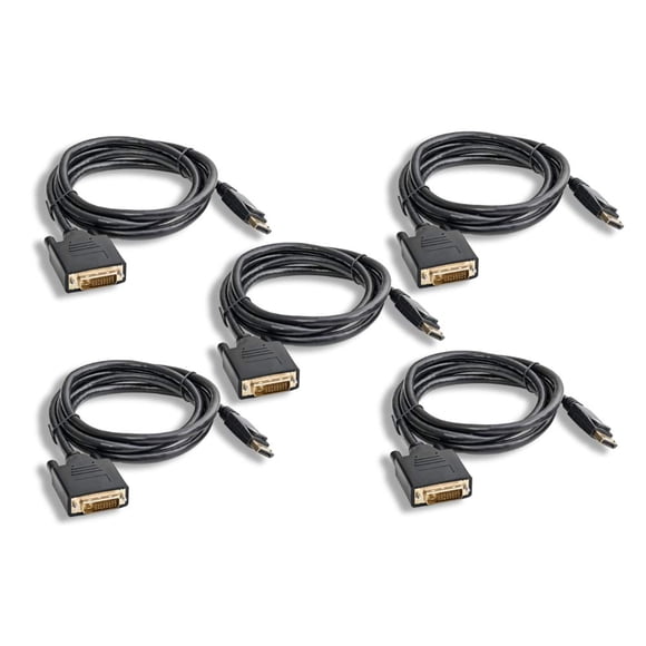 Cables DisplayPort a DVI de Cablelera, paquete de 5 unidades (ZPK016SI-05)