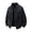 Black, variant on Men Multi Cargo Pocket Denim Trucker Jacket, Button Down Lapel Long Sleeve Vintage Loose Fit Jean Coat Blue M(M)