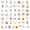 As show G, variant on 50PCS Halloween Cat Stickers Set for Water Bottle Laptop Phone Case Notebook Scrapbook Journal Planner DIY Decoration