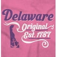 thumbnail image 2 of Delaware Anchor State Shape Filagree Women's Graphic T Shirt Tees Brisco Brands S, 2 of 6