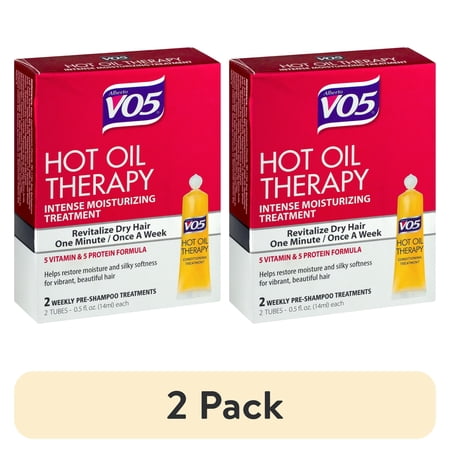 (2 pack) VO5 Hot Oil Hair Treatment 2 Tubes 0.5 fl oz