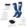 thumbnail image 4 of Knee High Socks for Women South Carolina Flag Pattern Long Tube Sock Uniform Socks, 4 of 7