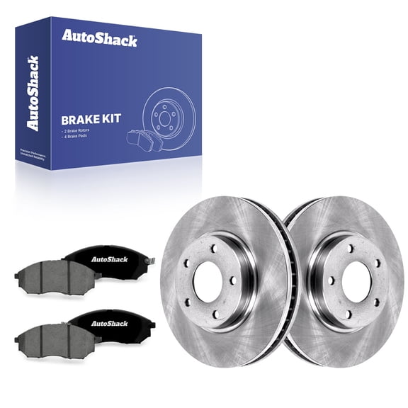 AutoShack Front Vented Brake Rotors   Premium Ceramic Pads 6-PC Brake Kit Replacement for 2002-2006 INFINITI Q45 2003-2004 INFINITI M45 11.41" (289.7 mm)
