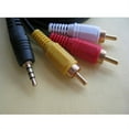 thumbnail image 3 of 1.5m 3.5mm to 3 lotus cable 1 minute 3/1 minute three audio and video cable player AV audio cable, 3 of 3