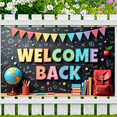 thumbnail image 6 of LUUFILx Welcome Back Banner School Classroom Decorations Photography Props Educational Supplies Backdrop Party Supplies Event Decor Background, 6 of 7