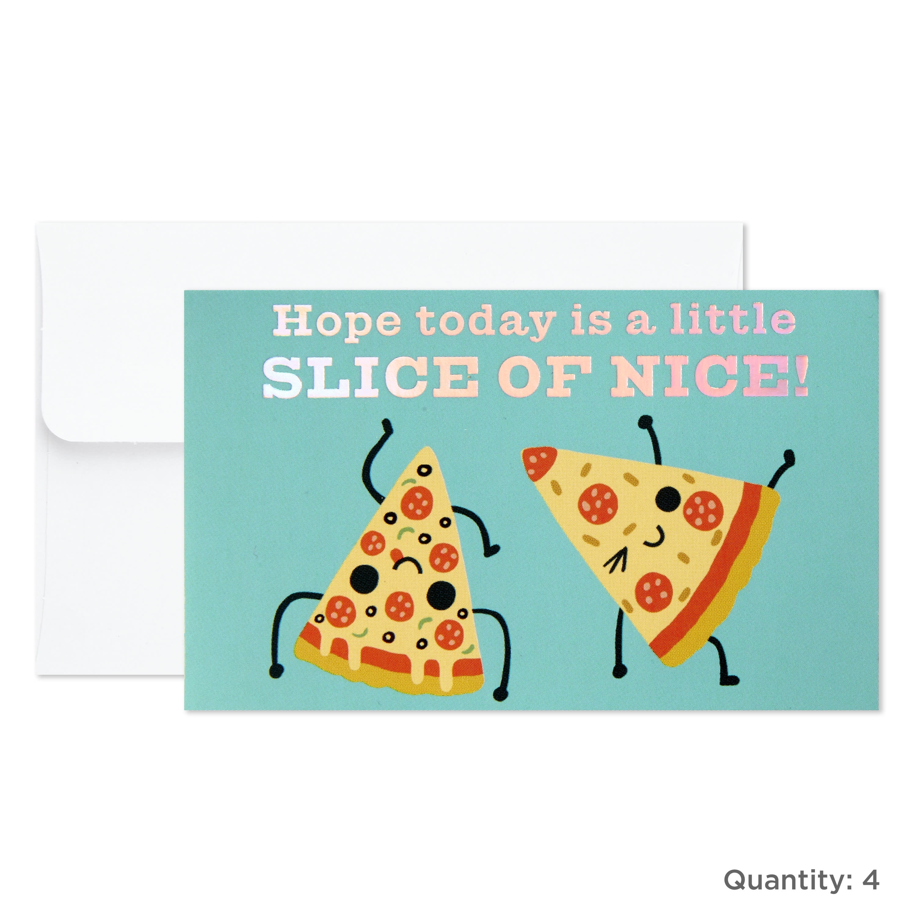 Hallmark Multicolored Mini Note, Foodie Fun (Cards with Envelopes) 12 Count