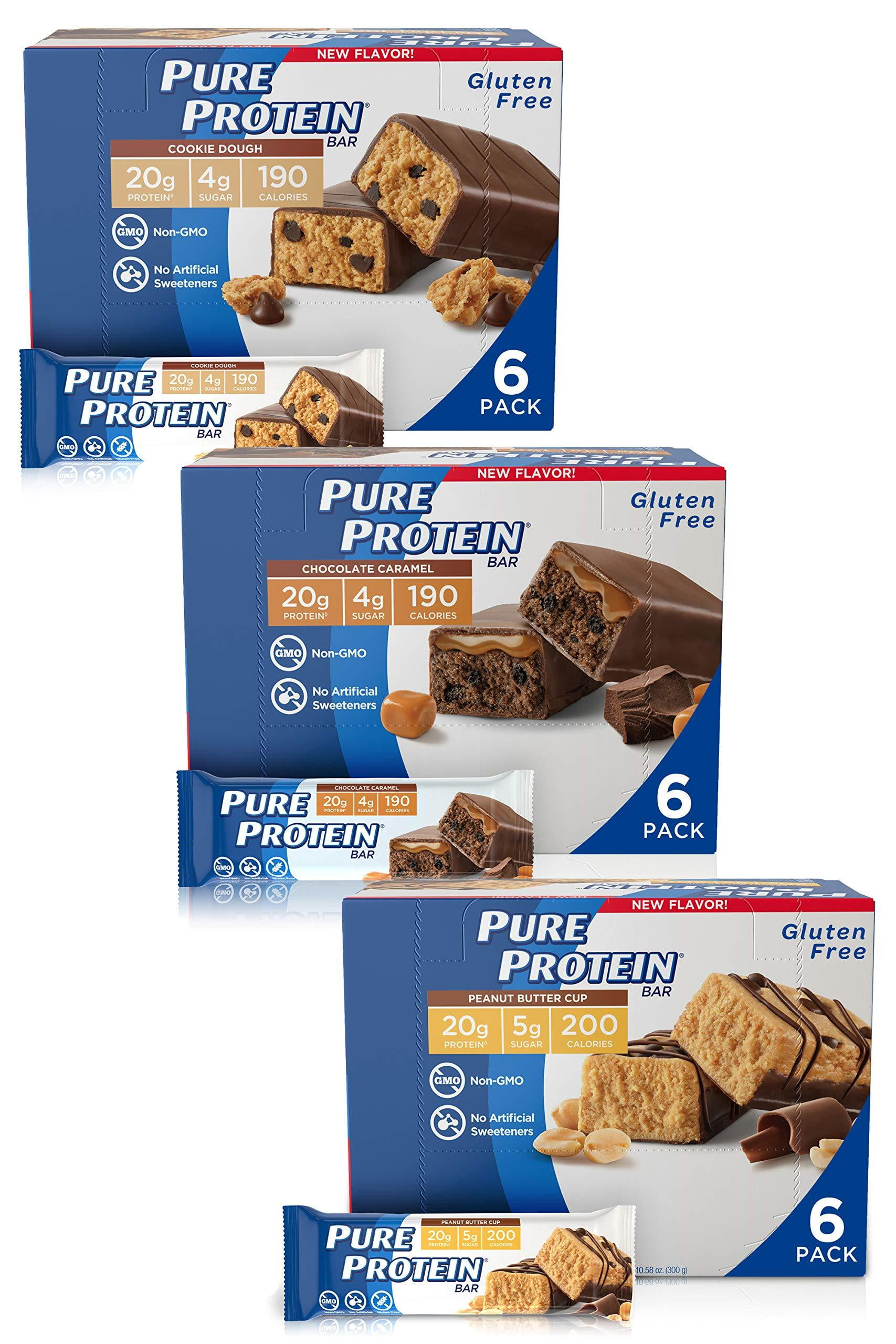 Pure Protein Bars, High Protein, Nutritious Snacks to Support Energy, Low Sugar, Gluten Free
