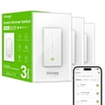 thumbnail image 1 of Interruptor regulador inteligente GHome SW2 WiFi Alexa Google, 3 piezas, 1 of 8