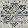 thumbnail image 6 of SAFAVIEH Madison Louise Overdyed Floral Runner Rug, Ivory/Navy, 2' x 8', 6 of 7