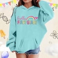 thumbnail image 2 of Bobifish Big Girls Back To School Hoodie Funny First Grade Graphic Sweatshirts Long Sleeve Classic Pullover Top, 2 of 4