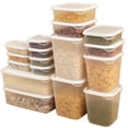 thumbnail image 1 of Food Storage Containers 17 Pcs with Airtight Lids BPA-Free Freezer Organizer Bins Stackable Clear Fridge Storage Box Reusable Microwave and Dishwasher Safe for Kitchen Food, 1 of 11