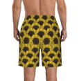 thumbnail image 3 of Yiaed Sunflowers 3 Print Men's Swim Trunks with Lining Quick Dry Sports Shorts Beach Shorts Boardshorts-X-Large, 3 of 5