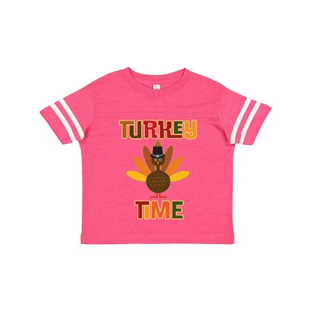 

Inktastic Thanksgiving Turkey Time Gift Toddler Boy or Toddler Girl T-Shirt
