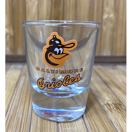 Vintage Baltimore Orioles Baseball Shot Glass Official MLB by Papel – 1980 s