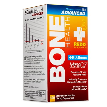 Redd Remedies - Bone Health Advanced - Vitamin D3 and Calcium for Strong Bone Support - 120