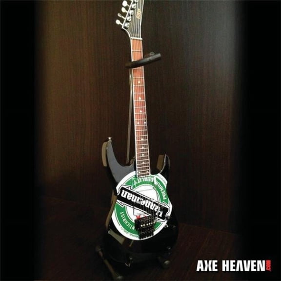 Axe Heaven Green Hanneman Logo Mini Guitar Replica Collectible JH-605