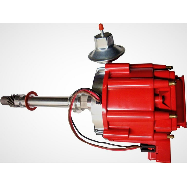 Distributore HEI Voltstorm 65K Volt Per Chevy Small/Big Block | Bobina Racing 7500 RPM | Sostituto MSD 8362, ACCEL 59107C | Rosso