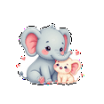 thumbnail image 3 of cartoon Elephant Stickers, Waterproof Elephant Sticker for Water Bottle Laptop Phone Cases Planner Skateboard Luggage Helmet Party Favor Decor, Ideal for Adults Teens Teacher Rewards, 3 of 8