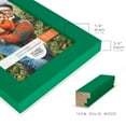 thumbnail image 3 of Grooved 3.5 in. x 5 in. Green Picture Frame (Set of 2), 3 of 8