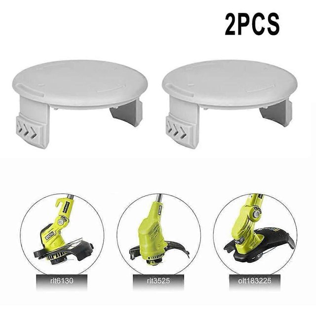 2 Pcs Mower Spool Cap Cover AC14HCA 3411546-7G Replacement Parts For Ryobi 522994001 Grass Trimmer Lawn Mower Accessories