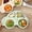 Green, variant on Jacenvly Toys Girls 8-10 Baby Toddler Divided Plates Durable Dinner Non Slip Kids Tray