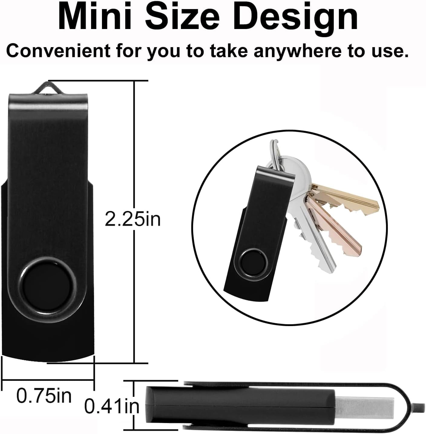 128GB Flash Drive 3.0 10 Pack 128GB USB Flash Drives High Speed Thumb Drive Jump Drive Memory Stick Pen Drive USB Drive 128GB Bulk, Black