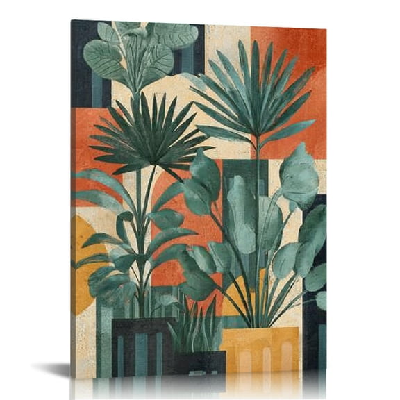 FCXZI Plants Art Deco Canvas Wall Art Prints for Home Decor 12x16in