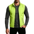 thumbnail image 3 of Thousandth Men's Lightweight Zip Up Outdoor Vest Sleeveless Windproof Golf Tops Travel Outerwear Gilet with Reflective Trim, 3 of 8