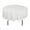 White, variant on Gowinex Black 90" Round Polyester Tablecloth Table Cover