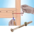 thumbnail image 5 of Juego de tornillos y tuercas Uxcell M6x2.78'' con tornillos de socket hexagonal y tuercas de barril, tono cobre recubierto de zinc, 10 piezas, 5 of 5