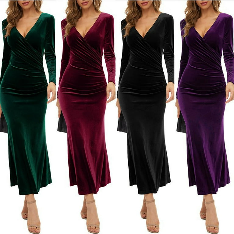 Buy Latest Velvet Dress for Women Online - Chique