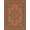 Orange Green, Pattern 16, variant on ODIKA Bathroom Symmetrical Flower Motif Muted Transitional Vintage Pet Friendly & Kids Safe Play for Playroom, Bedroom, Reading Nook
