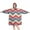 Colorful Geometric Chevron, variant on Wearable Oversized Blanket,Brown Boho Plant Pattern Wearable Blanket Hoodie for Adults,Cozy Hooded Blankets with Super Pockets,Super Warm Fuzzy Pullover for Women & Men