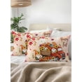 thumbnail image 3 of Outdoor Pillows Waterproof, Fall Truck Pumpkins Bedding Throw Pillows with Insert for Couch Sofa Bed, Thanksgiving Maple Leaves Autumn 12x20 Inch Pillowcases Decorative Camping Patio Pillow Set of 1, 3 of 8