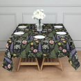 thumbnail image 3 of Pioneer Flower Floral Print Pattern Square Tablecloth, Waterproof Wipeable Spillproof Washable Table Cover for Home Kitchen Party and Daily Decor 60"x60", 3 of 6