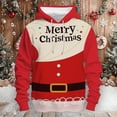 thumbnail image 5 of Xdzjlr Mens Christmas Hoodies Male Winter Xmas Theme Printed Sweatshirt Long Sleeve Pocket Long Sleeve Hoodie Sweatshirt Tops Brick Red M, 5 of 5