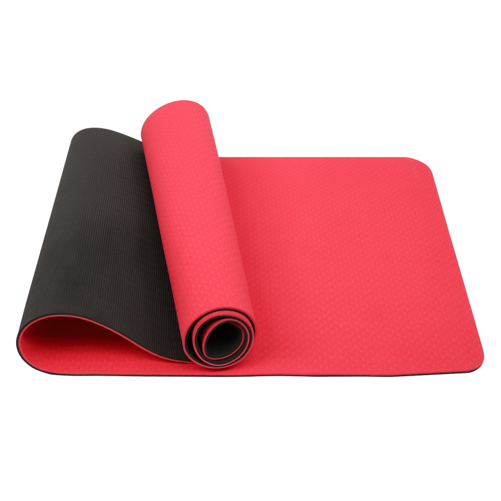 Ktaxon Non-slip TPE Eco Friendly Anti-tear Pilates Yoga Mat, for Home Gym Fitness, 0.24" Thickness