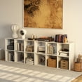 thumbnail image 4 of EDX 6 Cube Storage Organizer, Open Cube Storage Bookcase with 3 Removable Back Panels, 36" L×11.6" W×24"H, for Home & Office, White, 4 of 9